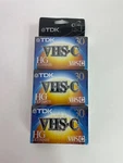 New Lot Of Tdk Vhs-c Hg Ultimate TC-30 Video Cassette Tapes Made In Japan. Fixed Price $14.99.