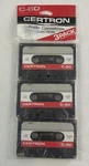 3 Pack Certron LN60 Audio Cassette Tapes C-60 Normal Bias Low Noise New Sealed. Fixed Price $15.00.