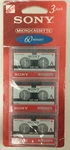 Sony Blank Audio Microcassette Tapes MC-60 Minutes 3 Pack New Sealed. Fixed Price $8.99.