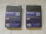 Sony P6-30HMPX HI8 Promp Blank Video Tapes ( Quantity 2 ). Fixed Price $18.00.