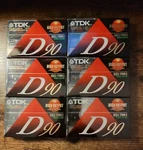 Tdk D90 High Inpact Blank Cassettes 6 Pieces. Fixed Price $15.00.