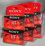 Nos Sony C-120HFL Recordable Normal Bias (6 Blank Tapes) Cassettes. Fixed Price $29.99.
