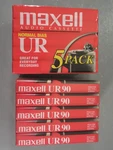 2 Maxell Audio Cassette Tapes UR90 Normal Bias Minutes Pack Of 5 New Sealed. Fixed Price $19.99.