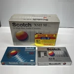 Scotch High Bias Cassette 10 Pack + Bx 60 & Vintage Sealed 12PCS. Fixed Price $109.00.