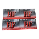 Lot Of 4 Sony Hf 90 Minute Blank Audio Normal Bias Cassette Tapes - Sealed. Fixed Price $30.60.