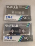 2 Fuji Fr-ii Type 90 Minute Unused Audio Cassette Tapes Sealed. Fixed Price $24.99.