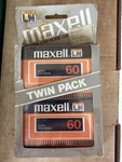 Maxell Ultra Low Noise Min LN60 Blank Cassette Tapes Twin Pack Nos Vintage. Fixed Price $30.00.