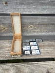 9 Vintage Norelco Idea Capsule Mini Cassette Tapes Made Austria Wood Box. Fixed Price $99.95.