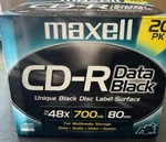Maxell Cd-r Music Recordable Discs 80 Minute 700 Mb 20 Pack Black Label New. Fixed Price $14.99.