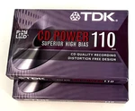 Tdk Cd Power 110 Superior High Bias Iec Ii / Type - Lot Of 2 New Sealed!. Fixed Price $6.00.