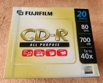 Fujifilm Cd-r 20 Pack Blank Recordable With Cases 80 Min New Sealed 700MB Disc. Fixed Price $28.00.