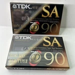Tdk SA90 High Resolution Audio Cassette 90MIN Bias Type Ii 2 Tapes. Fixed Price $23.00.