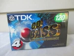 Tdk Cd Bass 4 Pack Audio Cassette Tapes Heavy Performance 120 Minute New. Fixed Price $16.95.