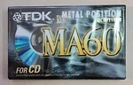 Vintage Tdk MA60 Metal Position Tape Cassette Brand New Nos Unopened. Fixed Price $29.00.