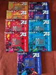 (9) Sony Md Minidiscs Color Collection Mix 74MINS 8 SEALED-1 Brok See Pict. Fixed Price $55.00.