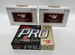 Lot Of New (2) Sony Minidv Digital Video Cassette DVM63 (1) Jvc DVM60 Me. Fixed Price $20.00.