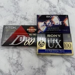 New Sealed Mixed Lot Of 3 Blank Cassettes High Bias 100 Normal 60 Sony Tdk. Fixed Price $14.95.