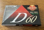 Lot Of 3 - Tdk D60 High Output Audio Cassette Tape New Factory Sealed. Fixed Price $9.99.