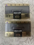 Vintage Lot Of 2 Brand New Sealed Maxell Mx 110 Iec Type Iv Metal Cassette Tape. Fixed Price $50.00.