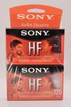 2X Sony 120 Minute Blank Cassettes: High Fidelity, Normal Bias-sealed, New. Fixed Price $12.95.