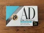 Tdk AD70 Blank Audio Cassette. Type Normal Position. Japan 1989. New Sealed. Fixed Price $12.50.