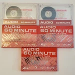 Audio 60 Minute Cassette Tape 5 Pack Blank Recording. Fixed Price $14.99.