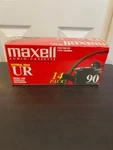 Maxell Audio Cassette Tapes Box Of 14 Ur 90 Minute Normal Bias Blank New Sealed. Fixed Price $24.99.
