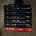 Tdk D90 & Maxell UR90 Min High Output Recordable Blank Cassette Tapes. Fixed Price $45.00.