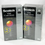 Scotch Vhs T-120 Camcorder V-cam Blank Tapes Pkg Of Ea Lot Total 4. Fixed Price $18.99.