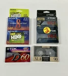 New Sealed Cassette Tapes Tdk Sony Maxell Vhs-c D60 120 Blank Vintage Lot. Fixed Price $39.99.