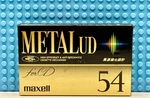 Maxell Metal Ud 54 1992 Japan Type Iv Blank Cassette Tape (1) (sealed). Fixed Price $38.69.