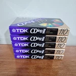 Tdk Cding-ii 110 Cassettes Slimline Ecocase Lot Of 5 New And Sealed. Fixed Price $19.99.