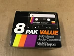 Opened-box Vtg Gemini 8-PAK MP90 Audio Cassettes Minutes. Fixed Price $16.96.