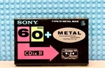 Sony Cdix Iv Metal 60 1991 Japan Blank Cassette Tape (1) (sealed). Fixed Price $30.59.