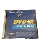 9 New Lot Blank Media Fuji-film Dvd R-recordable Jewel Case Discs 120 Min Each. Fixed Price $10.01.