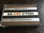 Tdk SA-C60 Vintage Blank Cassette Tape Used Made Japan. Fixed Price $15.99.