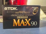 Tdk Ma-x 90 Cassette Tape (sealed) Made Japan, Assembled Usa Free Shipping. Fixed Price $60.00.