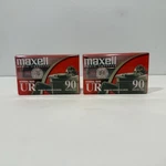 Maxell UR-90 Cassette Tapes Lot Of 2 New Sealed Normal Bias Type. Fixed Price $6.99.