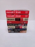 Lot Of 8 Mixed Blank Cassette Tapes Maxell,tdk,sony,fuji Brand New Sealed!. Fixed Price $11.25.