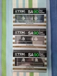 Nos Lot Of 3 Tdk SA90 Minute Blank Audio Cassette Tapes Sealed. Fixed Price $24.55.