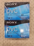 Sony Dvc Mini-dv 2 Pack Premium Blank Tapes Digital Video Cassettes DVM60PRR. Fixed Price $14.75.