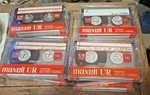 Lot Of 10 Maxell UR90 Preowned Used Recorded Sold Blanks Audio Cassette Tapes. Fixed Price $21.95.