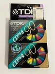 Tdk Cding-ii 90 Cassette Tapes Iec Type High Bias Position 2 Pack New Sealed. Fixed Price $14.94.