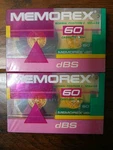Memorex Blank Cassette Tapes Of 2 60 Clear Original Packaging. Fixed Price $9.00.