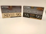Tdk SA90 & SD90 Type Ii Minute Audio Cassette Tapes Nos Japan 1991. Fixed Price $21.23.
