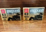 2 New Sealed Maxell Xlii 100 Minute High Bias Audio Blank Cassette Tapes.. Fixed Price $25.00.