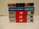 Maxell Xlii Sony HF90 Memorex Dbs Cassette Tape New Sealed 5 Lot. Fixed Price $18.00.