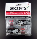 Sony Microcassette Pack Tapes 4MC60 Answering Machine Or Dictation Nos. Fixed Price $9.00.