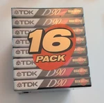 Tdk D90 Min High Output Blank Cassette Tapes 16 Pack Recordable. Fixed Price $32.00.