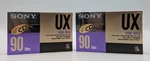 2 New Sony Ux 90 High Bias Blank Audio Cassette Tapes Sealed. Fixed Price $23.50.